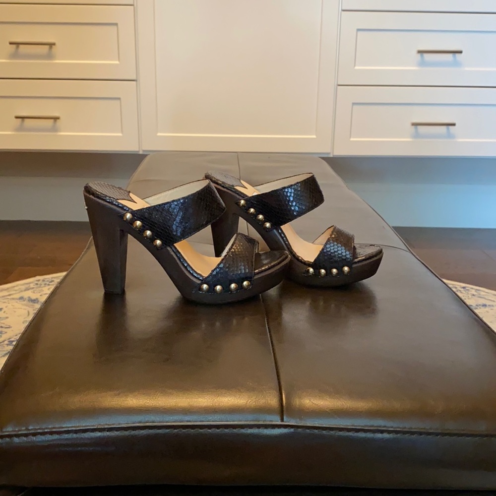 Jimmy Choo Wooden Heel Sandals